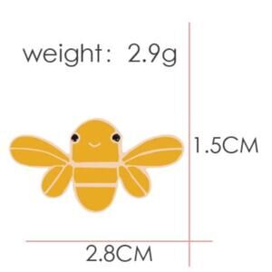 Yellow Bumble Bee Pin Brooch